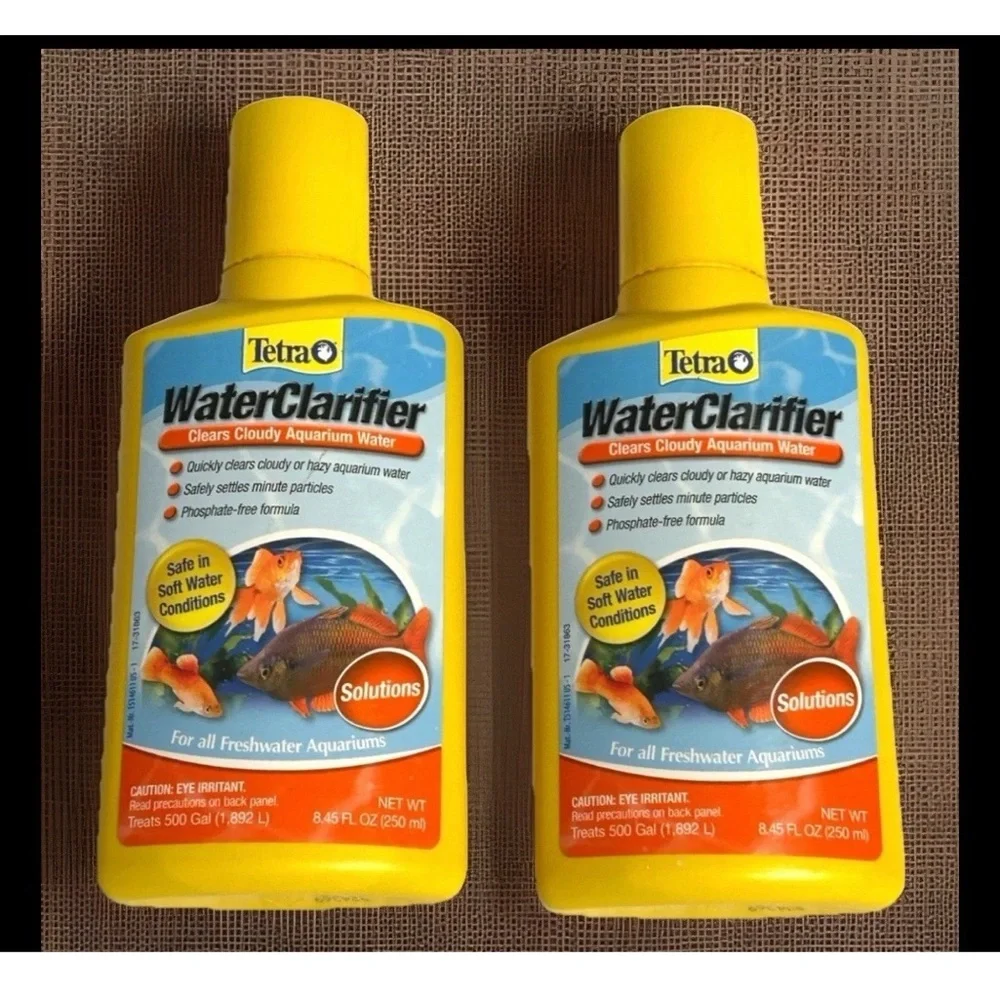 Lot of 2 TETRA Water Clarifier for Freshwater Aquariums Each Treats 500 Gallons